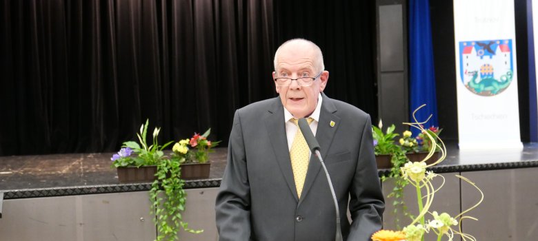 2019-01-13-Neujahrsempfang (2 Gemeindevertretervorsitzender Bernd Hirdes).JPG