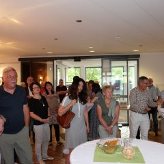 Die Gäste der Ausstellungseröffnung am 21.08. im Lohfeldener Rathaus.