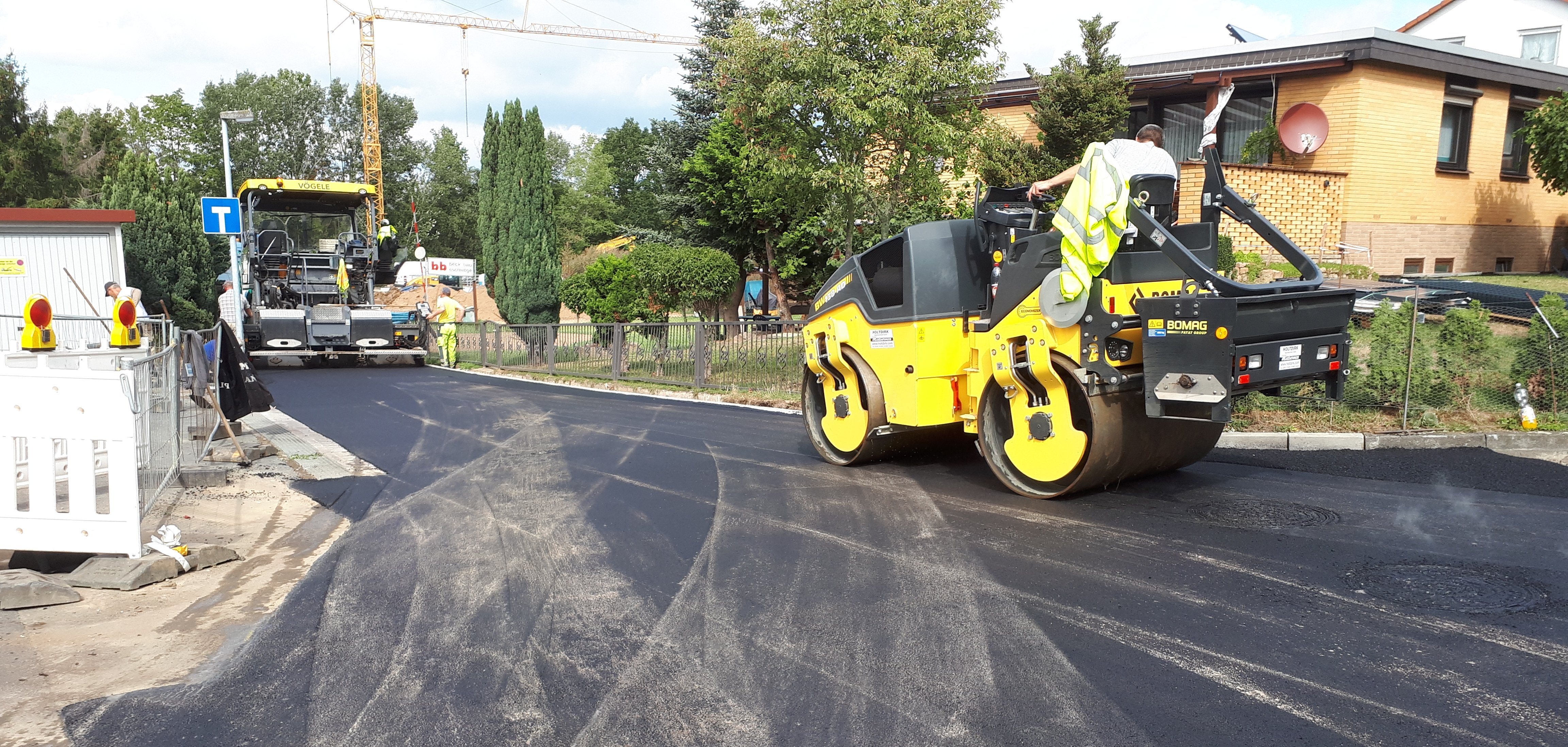 Der Wirtschaftsweg wird asphaltiert