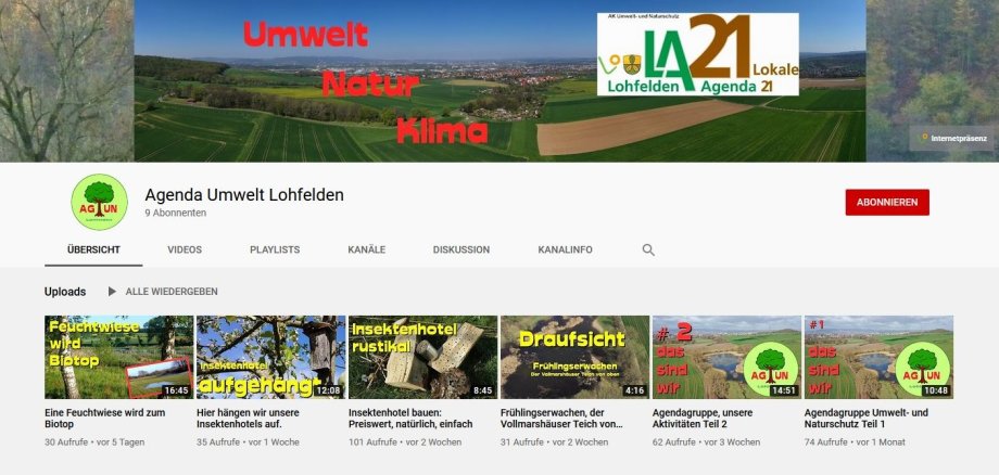 Der Arbeitskreis Umwelt- und Naturschutz präsentiert seinen neuen YouTube-Kanal.