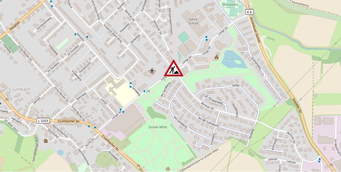 Die Kreuzung Lange Straße/Berliner Straße ist vom 27. Juli bis 9. August 2020 voll gesperrt.
