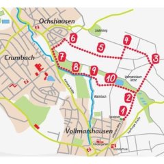 Der barrierefreie 4,5 km lange Impulsweg "Dem Leben auf der Spur" mit 10 Tafeln für Herz, Hand und Verstand.