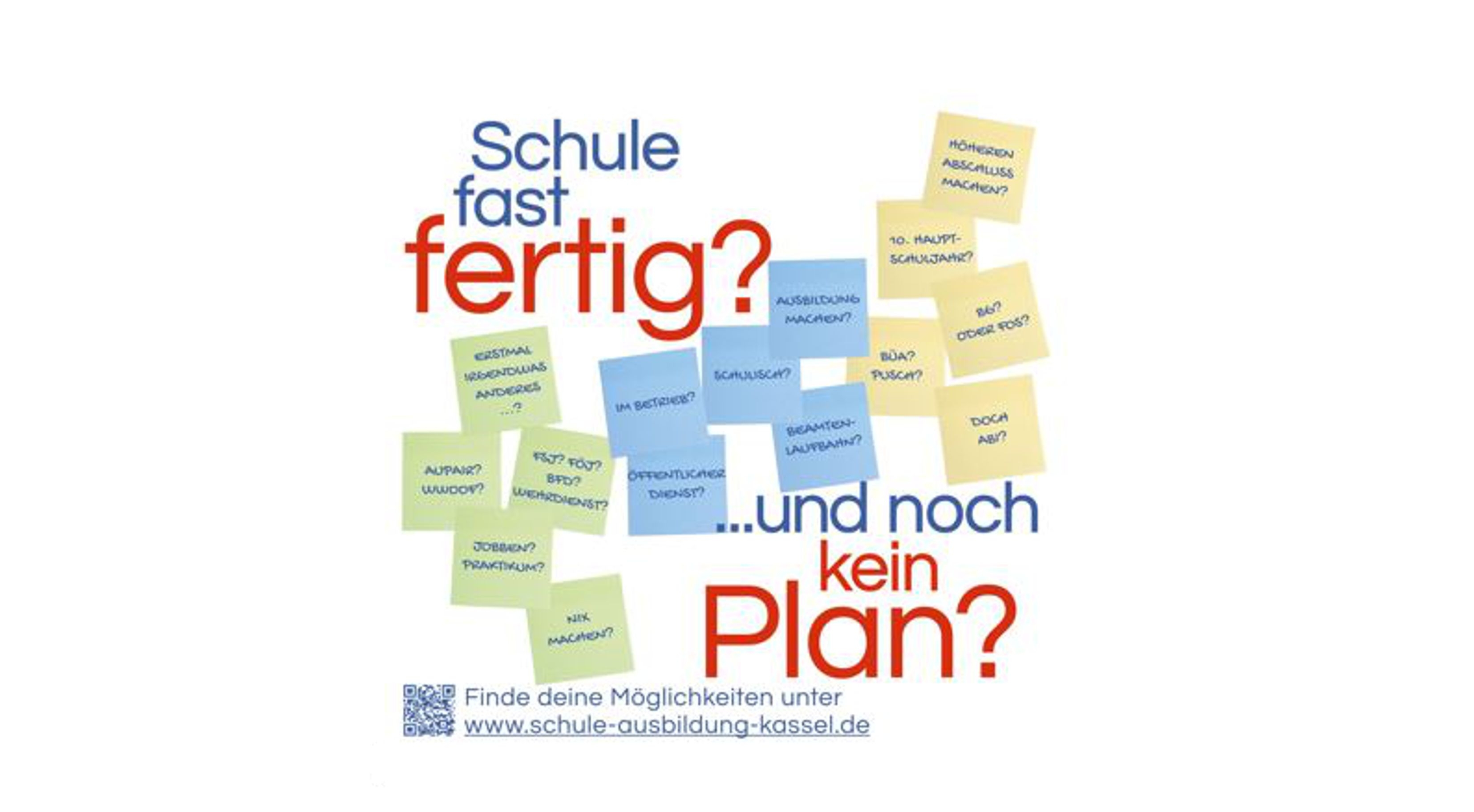 Collage zur Berufswahl für junge Menschen des Landkreises Kassel.