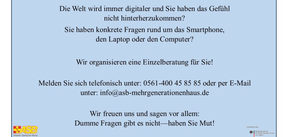 Digitale Beratung Smartphone Laptop & Co.