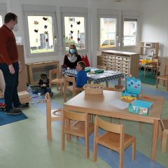Blick in den Gruppenraum der „Sternenhüpfer“.