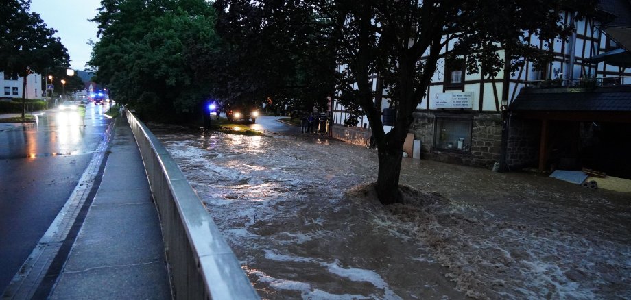 In der Brunnenstraße wurden Keller überflutet.