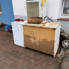 In der Kasseler Straße standen einige Erdgeschosswohnungen unter Wasser.  