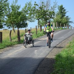 Die Lohfeldener Räder rollten auf dem neuen Abschnitt des Radweges zwischen Kaufungen und Lohfelden.