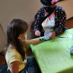 Über die Glitzer-Tattoos freuten sich alle Kinder.