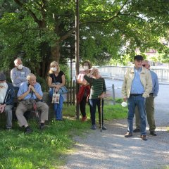 Dorfplatz am Ende des Rundgangs