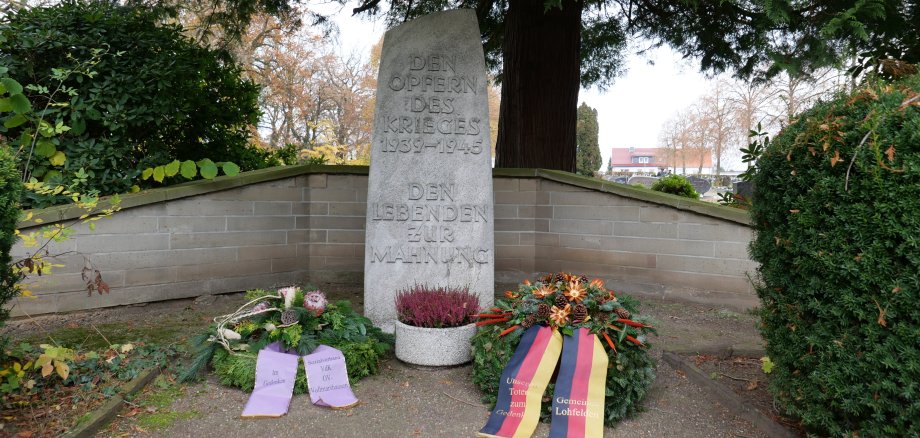 Volkstrauertrag am 14. November 2021 im Andenken an die Opfer von Krieg und Gewalt.