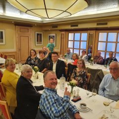 Gemütliches Beisammensein und Ausklang mit allen Gästen und Freunden der Partnerschaft zwischen Lohfelden und Trutnov im Hotel zur Post.