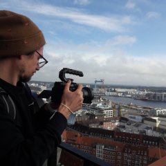 Mike Huntemann vom Offenen Kanal Kassel war mit der Kamera immer dabei.