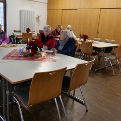Café im Gemeindezentrum.
