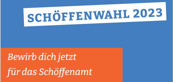 Plakat Schöffenwahl