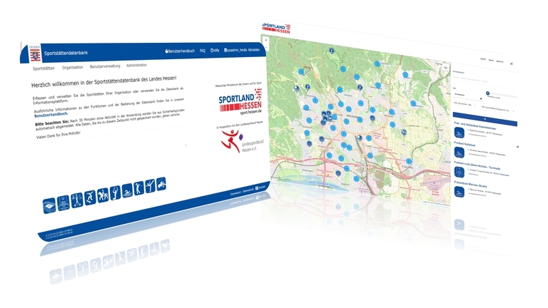 Logo und Website Sportatlass Hessen