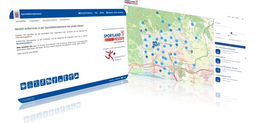 Logo und Website Sportatlass Hessen