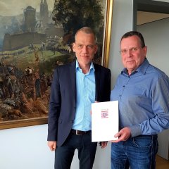 Ortsgerichtsvorsteher Stephan Stein wurde am 18.04. erneut auf sein Amt vereidigt.