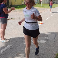 Marianne Wolf auf einem Streckenabschnitt während ihres 10 Kilometer-Laufs.