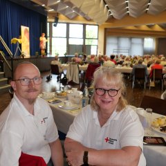 Den Sanitätsdienst versahen Petra Karasek und Sascha Seeger vom DRK Ortsverein Lohfelden.