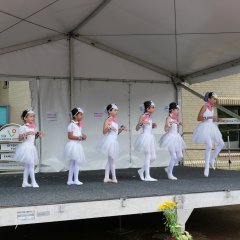 Die Kinder- und Jugendtanzgruppen und Ballerinas vom Russischen Ballett unter der Leitung von Irina Kotowitsch zeigten anmutige Tanzeinlagen, hier eine der Gruppen.