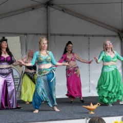 Die Orientalische Tanzgruppe unter der Leitung von Ute Dib.