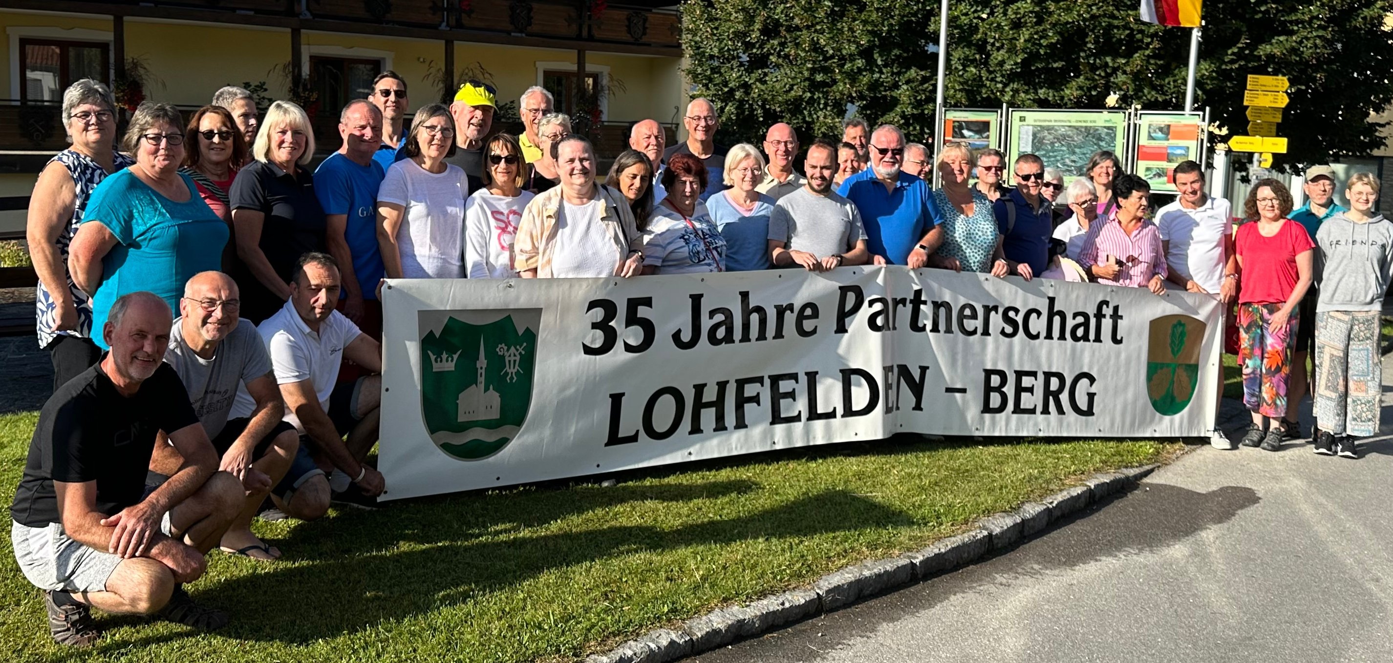 Anlässlich des 35-jährigen Bestehens der Partnerschaft  zwischen Berg im Drautal und Lohfelden besuchte eine Delegation, an ihrer Spitze Bürgermeister Uwe Jäger, Gemeindevertretervorsitzender Norbert Thiele und Erste Beigeordneter Bärbel Fehr, die Partnergemeinde in Österreich.