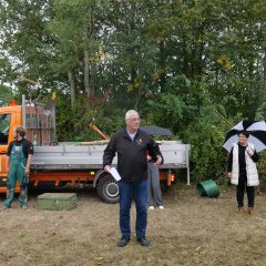 Bürgermeister Uwe Jäger (M.) begrüßte die Gäste.
