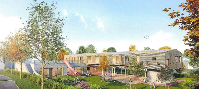 Die neue Kindertagesstätte "Lo-Hüpfer" im Quellenweg 72 a, 34253 Lohfelden.