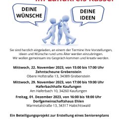 Beteiligungsprojekt Gut älter werden im Landkreis Kassel