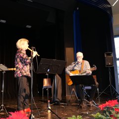 Das Duo Frank Sommerfeld und Christiane Winning sorgte für die musikalische Umrahmung.  