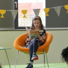 Gewinnerin der Zweitklässler Nelly Witte.