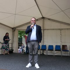 Der Hessische Staatsminister für Wissenschaft und Kunst, Timon Gremmels, war der Schirmherr des 26. Internationalen Fests.