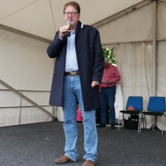 Auch Kreisbeigeordneter des Landkreises Kassel, Thomas Ackermann, richtete ein Grußwort an die Zuschauenden.