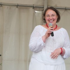 Die ukrainische Sängerin Sängerin Oryna Horielova mit dem Lied „Bezaubernde Geige“.