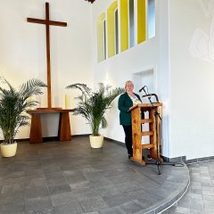 Die Vorsitzende der Friedhofskommission Silvia Eckel.