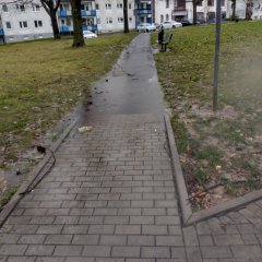 Wegeverbindung auf dem Berliner Platz Hauptstraße-Berliner Straße