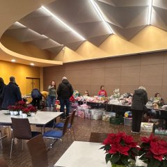 Der Kinderflohmarkt am Samstagnachmittag.