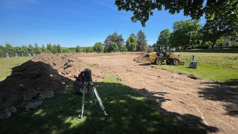 Baustelle Pumptrack Nordhessenstadion Baggerarbeiten Baustelle Pumptrack Nordhessenstadion