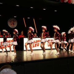 Mit ihrem schwungvollen Marschtanz begeisterte die Eulengarde das Publikum und erntete kräftigen Applaus.