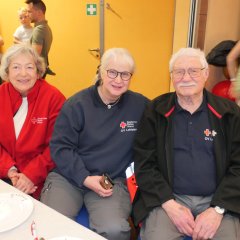 Den Sanitätsdienst versahen (v.l.n.r.) Marica Becker, Petra Karasek und Hans-Hermann Becker vom DRK Ortsverein Lohfelden.