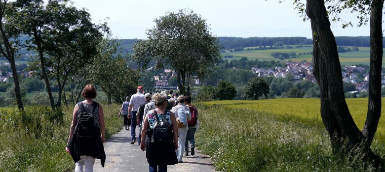 Der Baddschensteig führt um die Gemarkung Vollmarshausen.