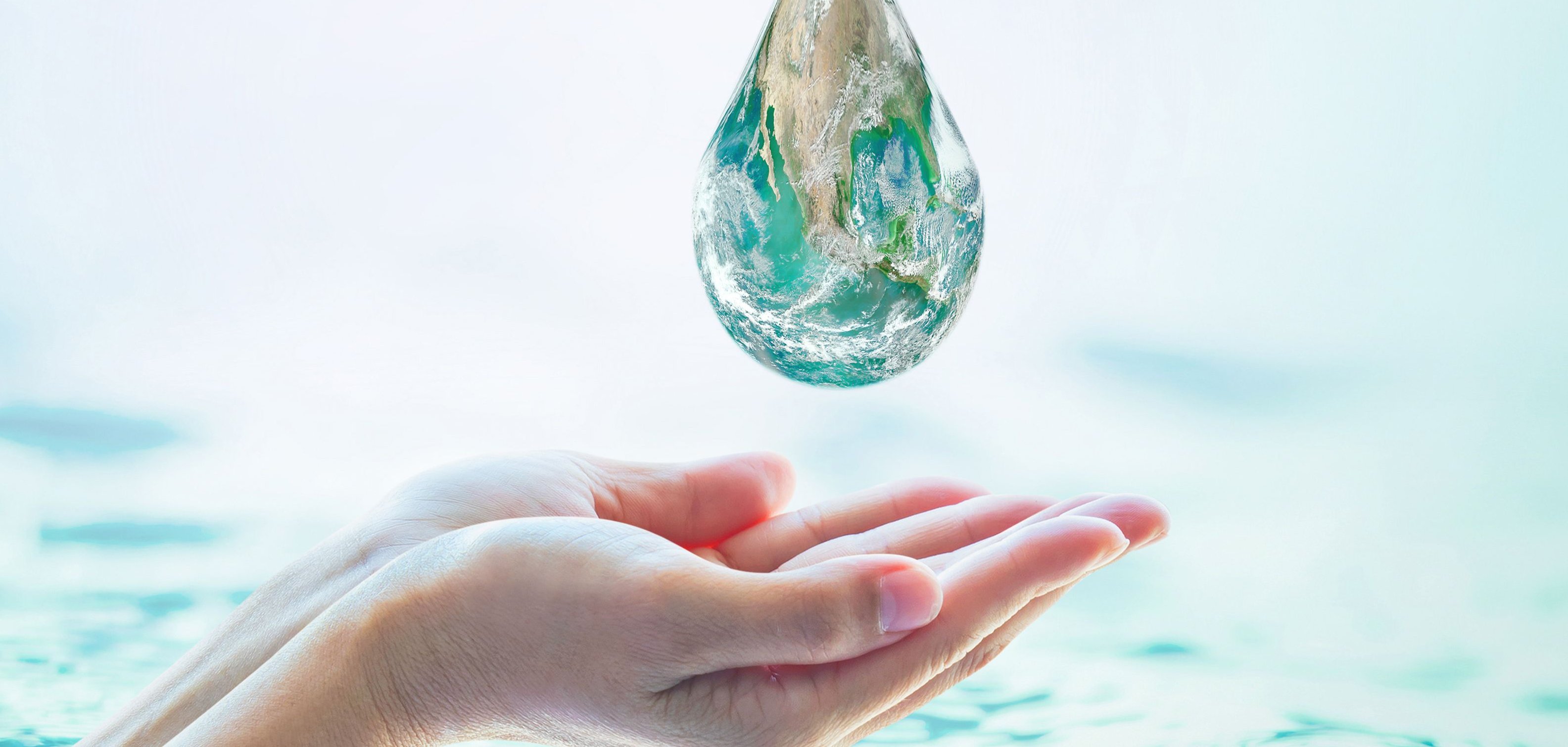 Wassersparen und Welt-Umweltschutzkonzept. Element dieses Bildes von der NASA zur Verfügung gestellt