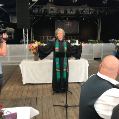 Der Gottesdienst wurde für RTL aufgezeichnet.