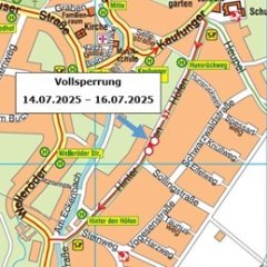 Am Montag, den 14.07.2025 bis zum Mittwoch, den 16.07.2025 finden im Bereich zwischen „Hunsrückweg und Sollingstraße mehrere kleinere Maßnahmen statt. In Höhe der Hausnummer 18 wird im Rahmen einer dieser Maßnahmen die Straße auf wenige Meter komplett gesperrt.