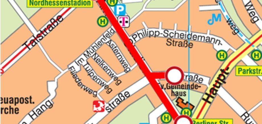 Vollsperrung der Straßen "Am Stadion" und "Parkstraße" - Baumaßnahme bis Ende 2026