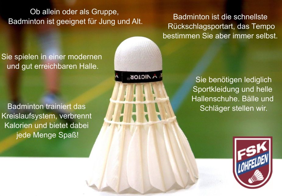 FSK Lohfelden - Abteilung Badminton FSK Lohfelden - Abteilung Badminton